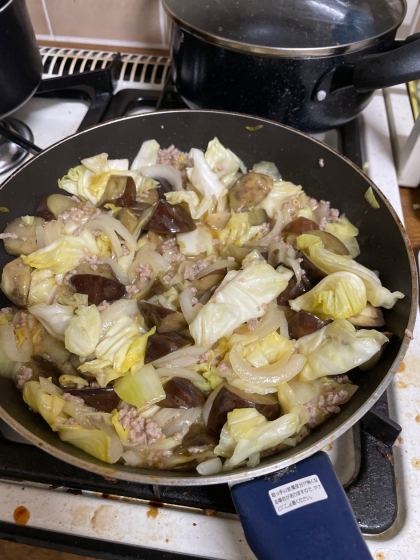 野菜たっぷり辛くない麻婆茄子