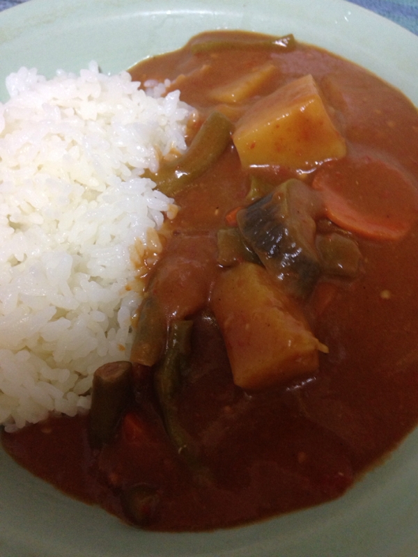 ミキサーで簡単♪夏野菜のトマトカレー♪