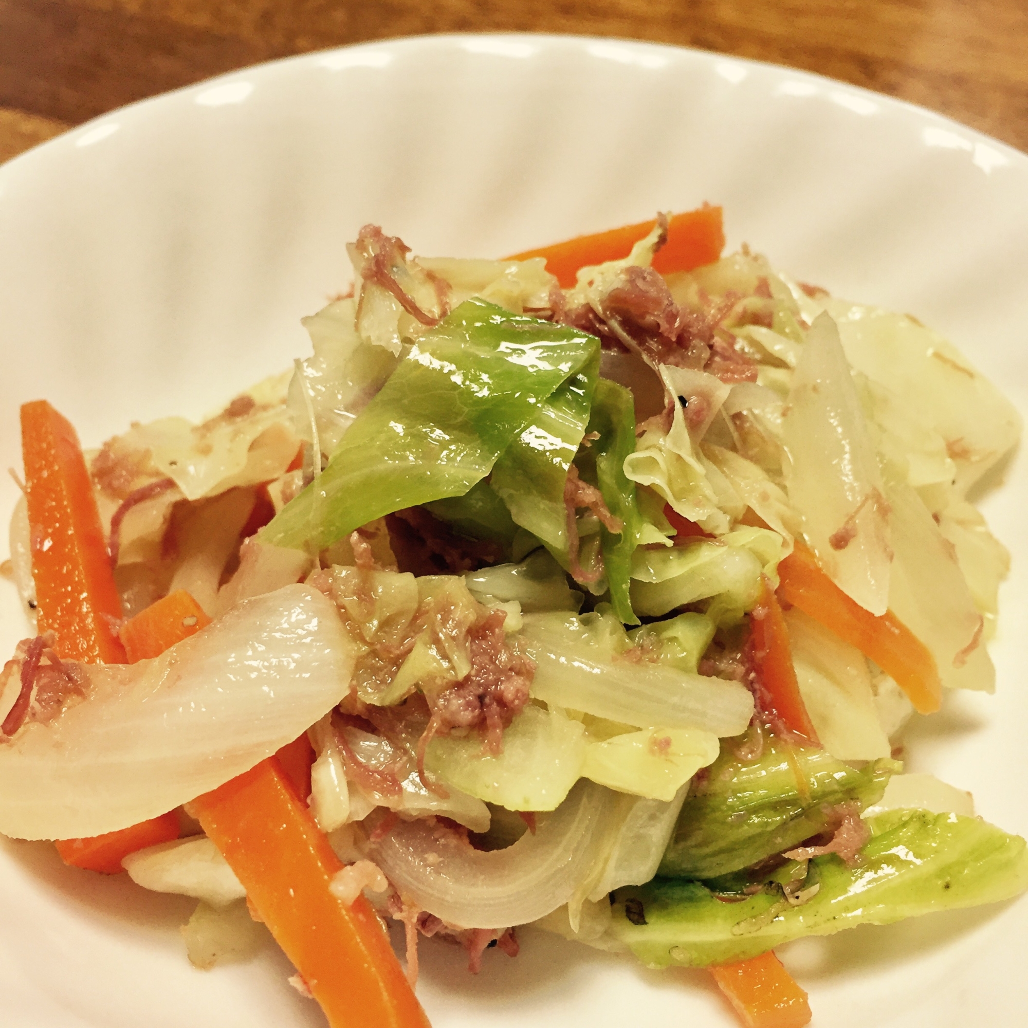 朝のおかずに コンビーフ入り野菜炒め レシピ 作り方 By 元栄養士のママ 楽天レシピ