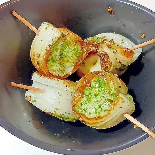 くるっとチーチク磯辺焼き♪