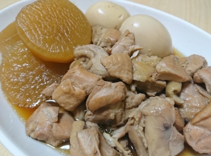 大根と鶏肉の甘辛煮