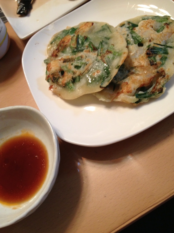 卵不使用。簡単チヂミ(*'∇')
