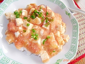 中華★明太豆腐丼