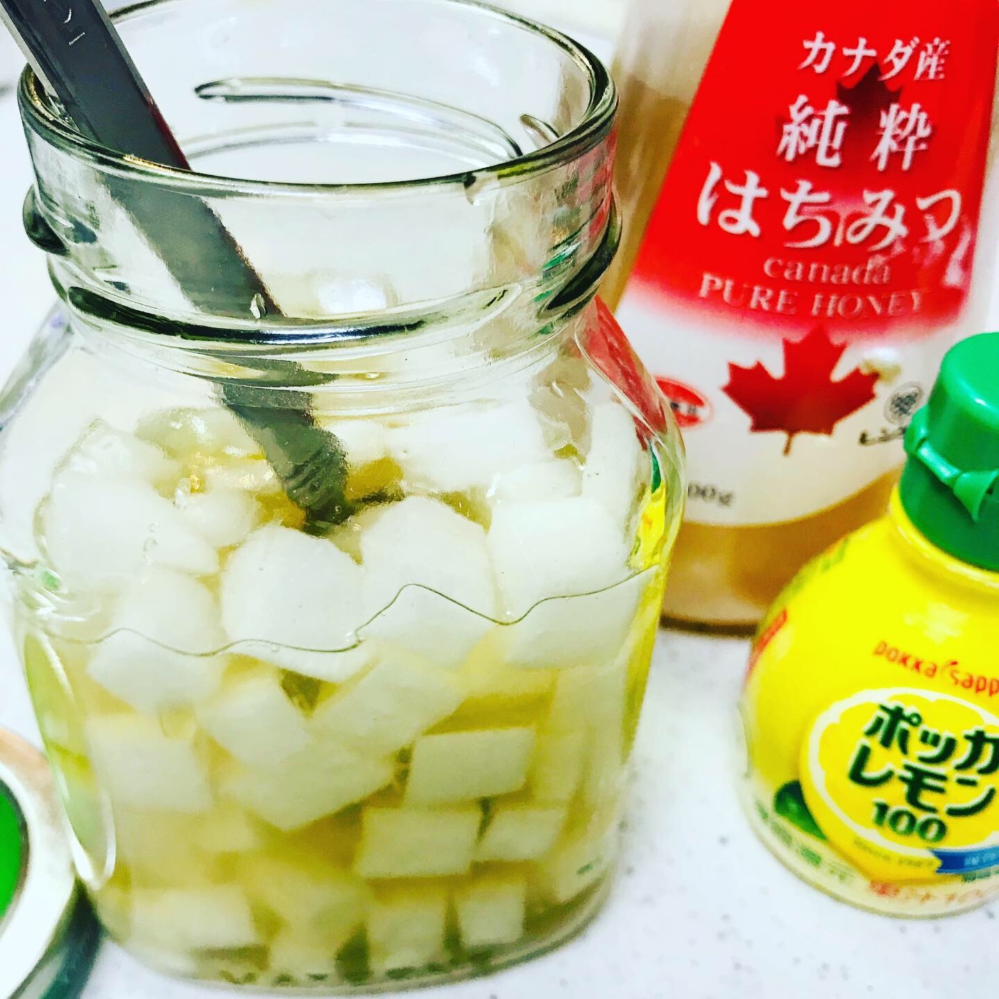 喉や咳に即効 はちみつレモン大根 レシピ 作り方 By みっびー 楽天レシピ