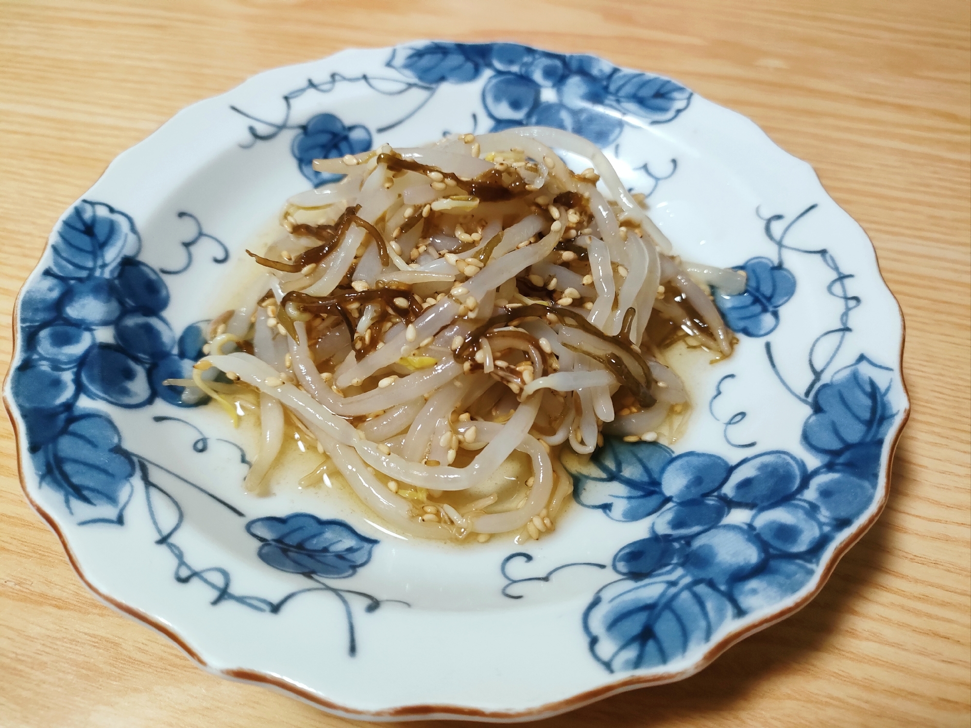 レンジで簡単☆もやしのもずく和え