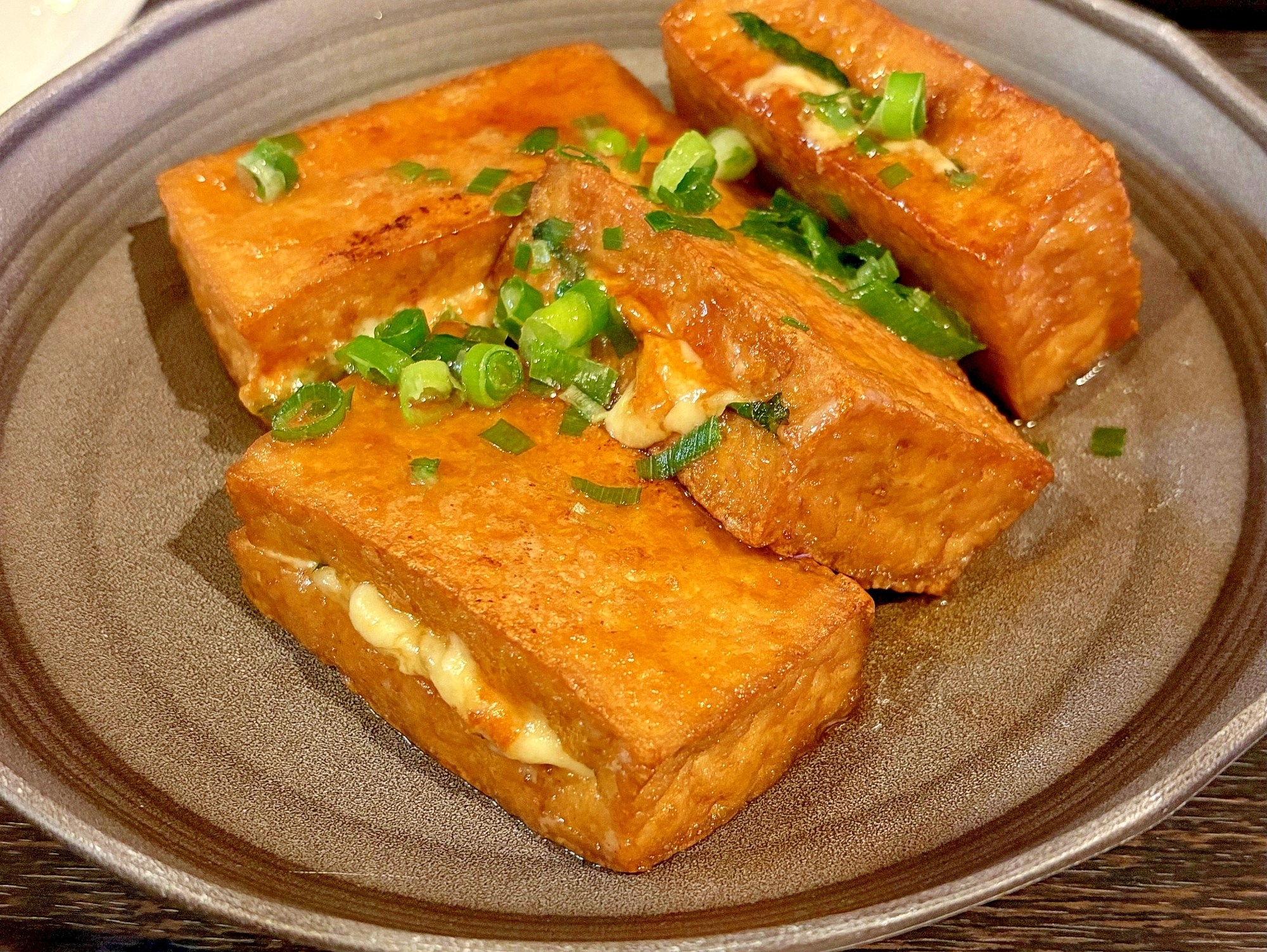 大葉とチーズ入り☆厚揚げステーキ