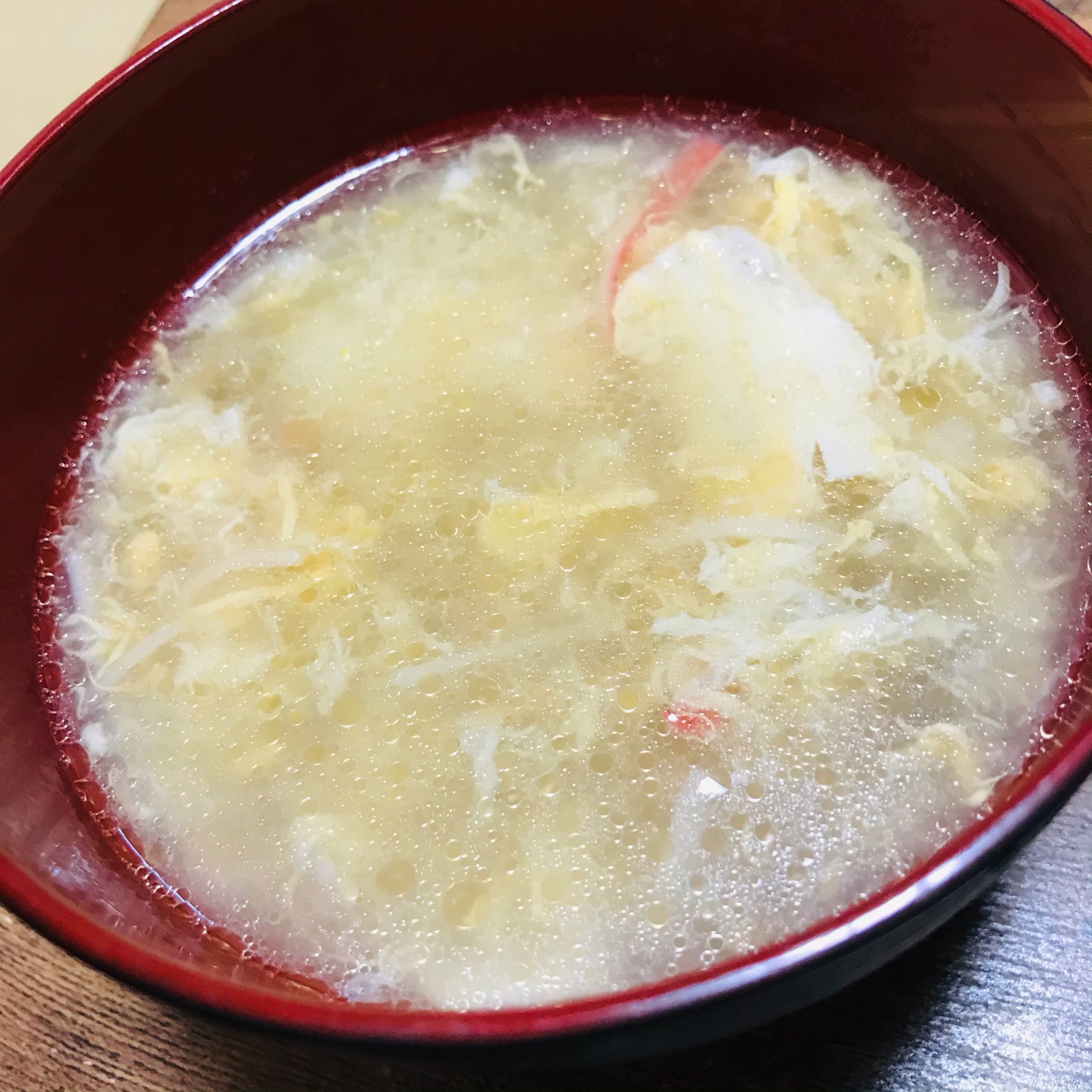 カニカマの中華スープ