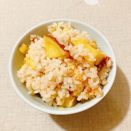 炭水化物を芋で❤薩摩芋の炊き込みご飯♪（ダシ味噌）