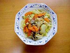 野菜と舞茸と卵の炒め物