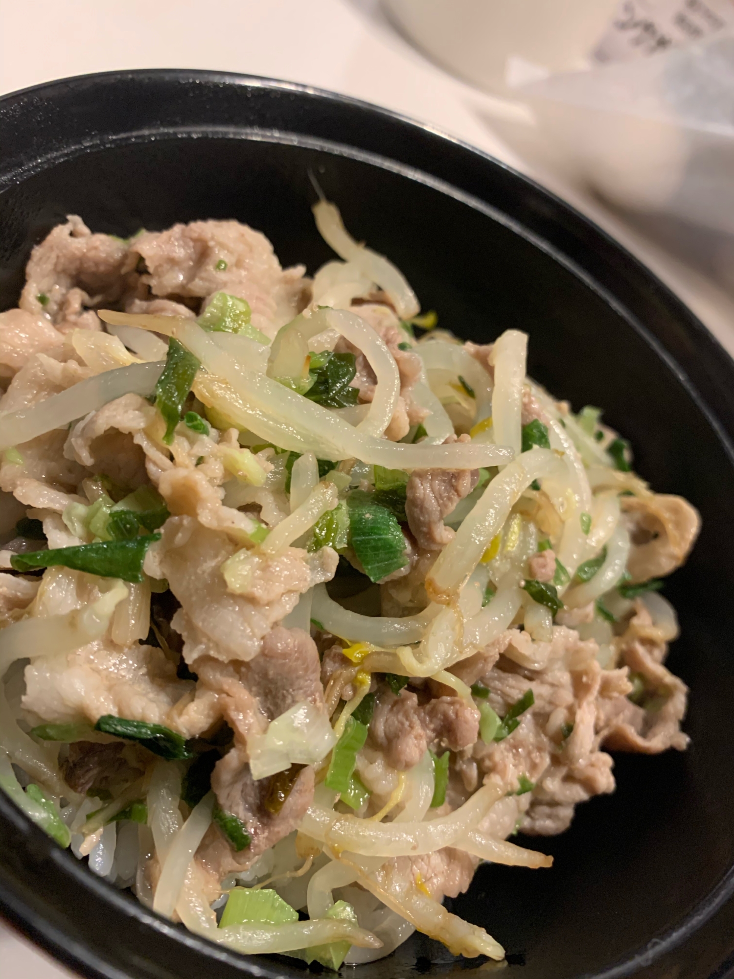 超簡単！豚もやし丼