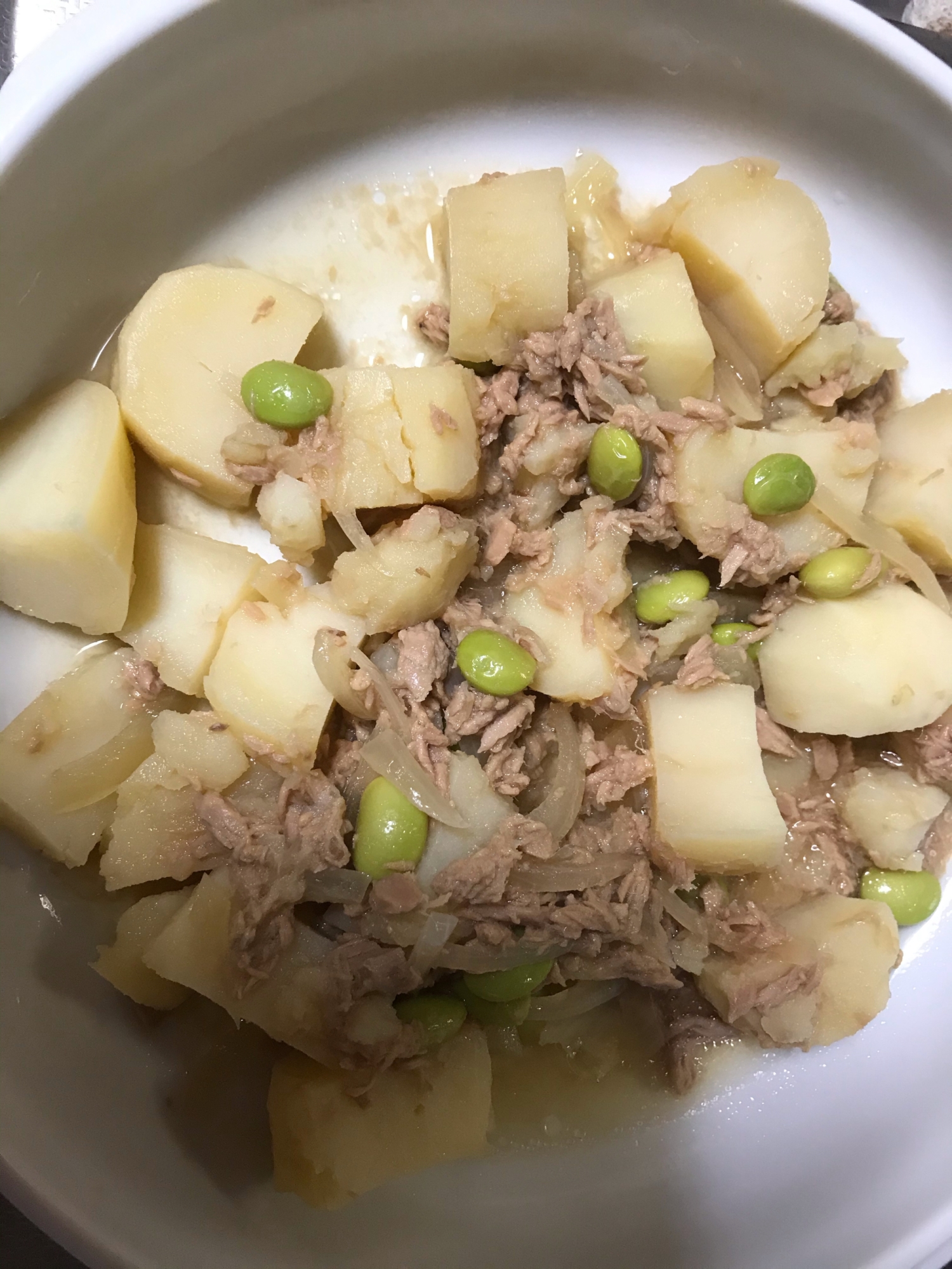 ツナとじゃがいもの煮物
