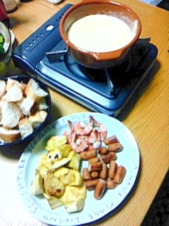 子供と一緒にチーズフォンデュ レシピ 作り方 By まゆわんた 楽天レシピ 子供と一緒にチーズフォンデュ レシピ 作り方 By まゆわんた 楽天レシピ