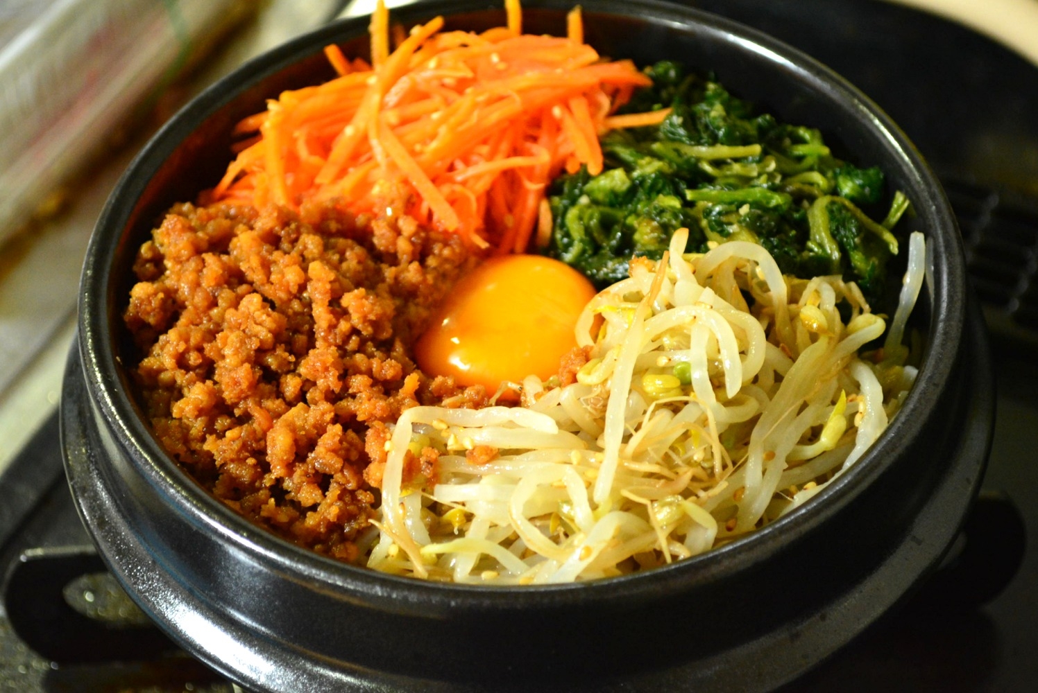 定番シリーズ 土鍋可 簡単ナムルで石焼きビビンバ レシピ 作り方 By Satosayon 楽天レシピ 定番シリーズ 土鍋可 簡単ナムルで石焼きビビンバ レシピ 作り方 By Satosayon 楽天レシピ