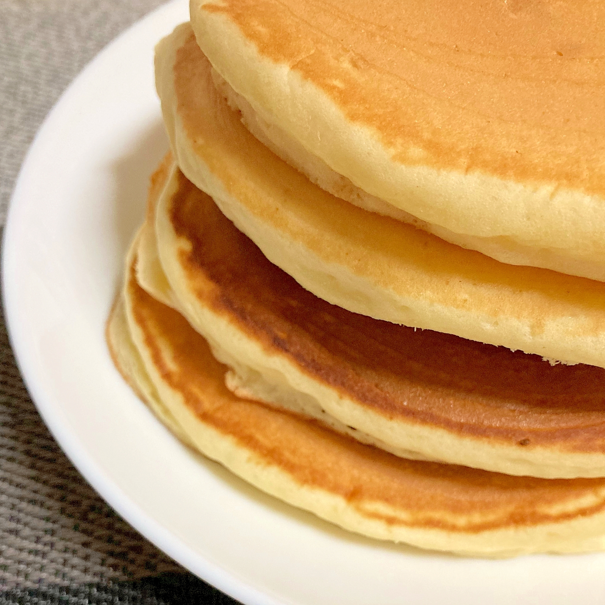 スキムミルクでホットケーキ