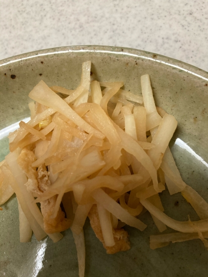大根と油揚げの炒め煮