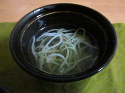 簡単５分で完成！残り物の素麺がお吸い物に★