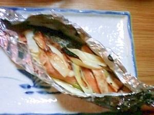 鮭の味噌ホイル焼き