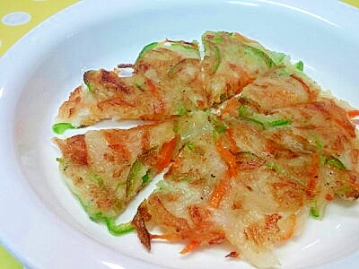 【離乳食】しらす&玉ねぎのチヂミ