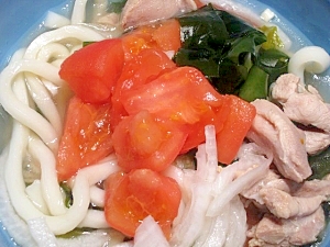 トマタマトリワカメうどん