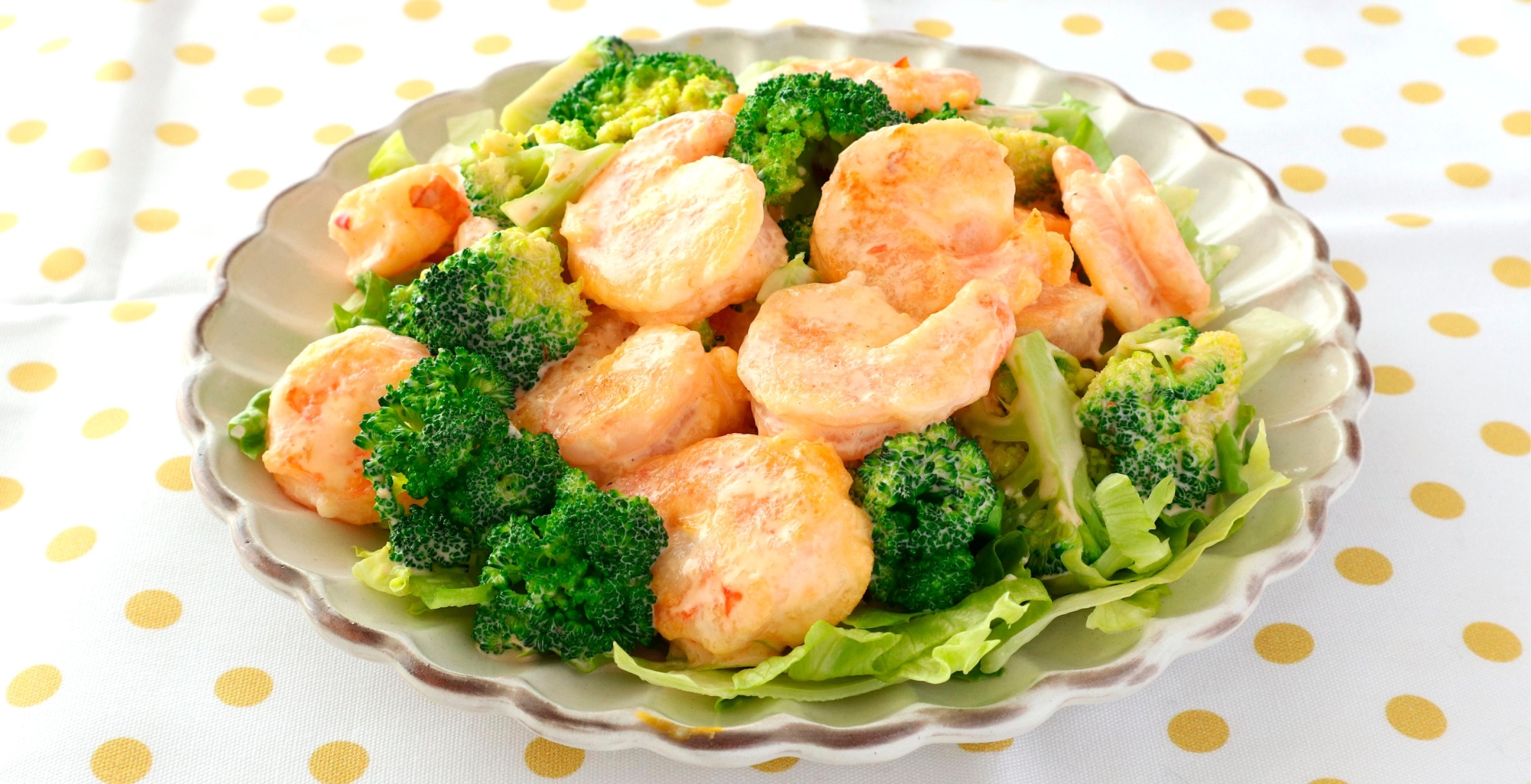 海老とブロッコリーのマヨネーズソース和え