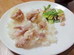 鶏モモ肉で簡単美味☆海南チキンライス♪