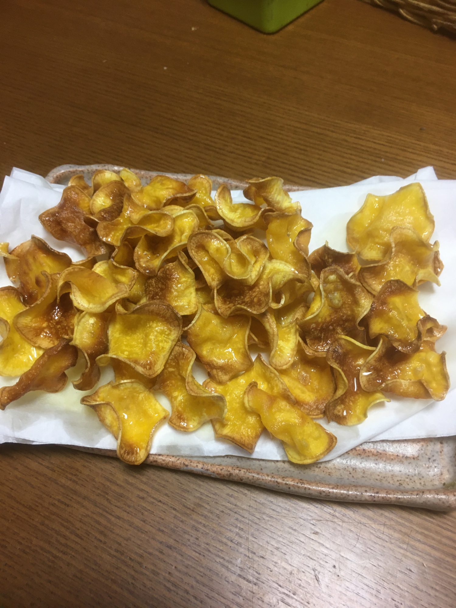 干したスライス安納芋揚げ