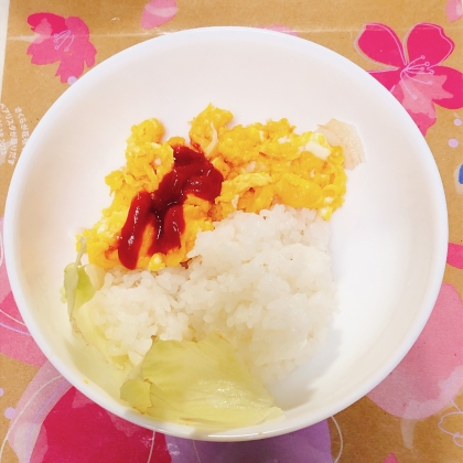 色々レタスの親子丼