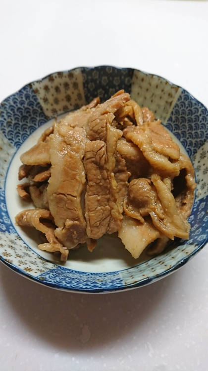 フライパンで作る豚バラ焼き肉用の角煮風