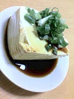 ねぎ盛り冷奴
