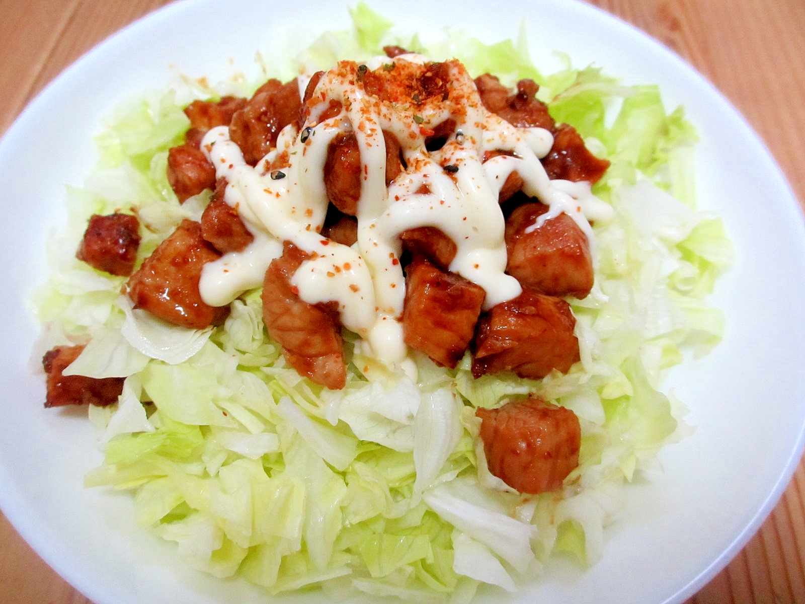 豚味噌レタスマヨ丼