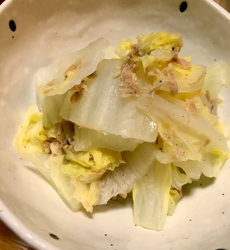 【減塩】白菜とシーチキンの煮物