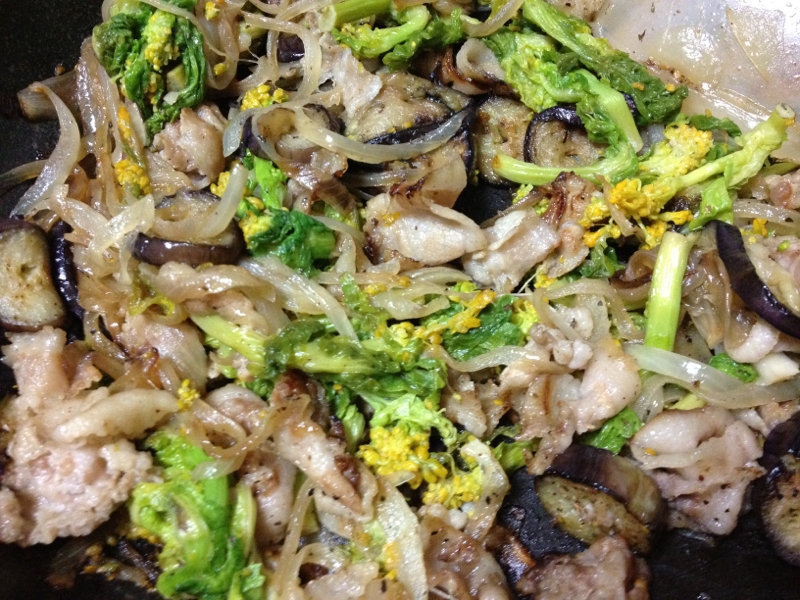 ポン酢であっさり野菜炒め