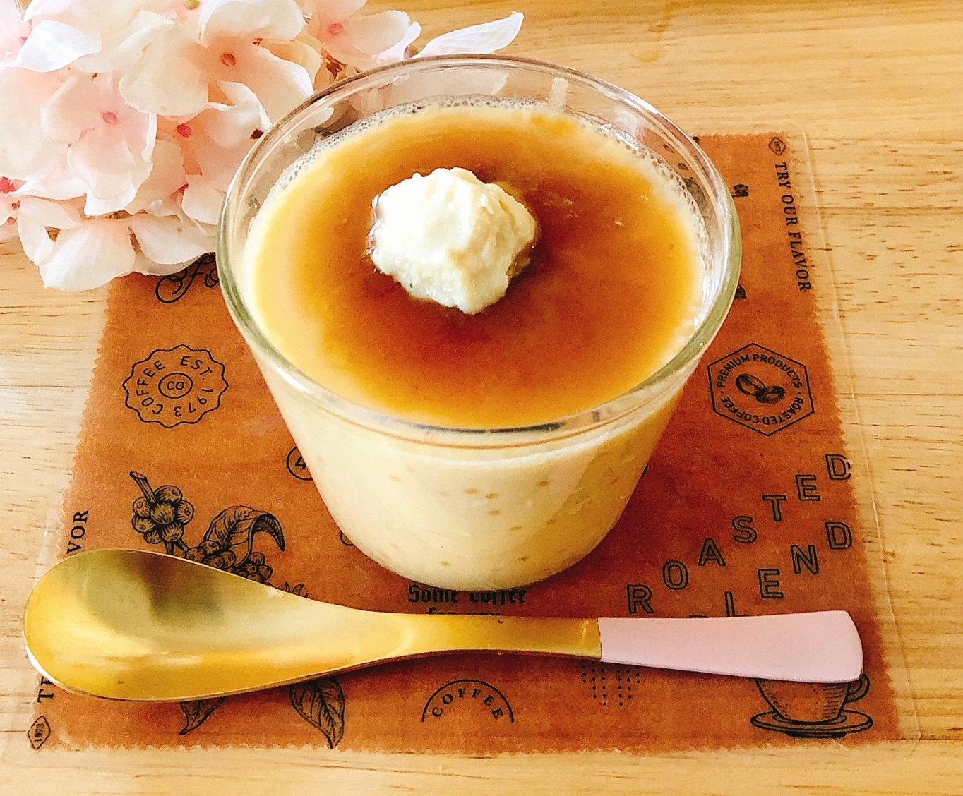 卵1個牛乳で簡単٭¨̮♫*滑らかプリン♥️美味