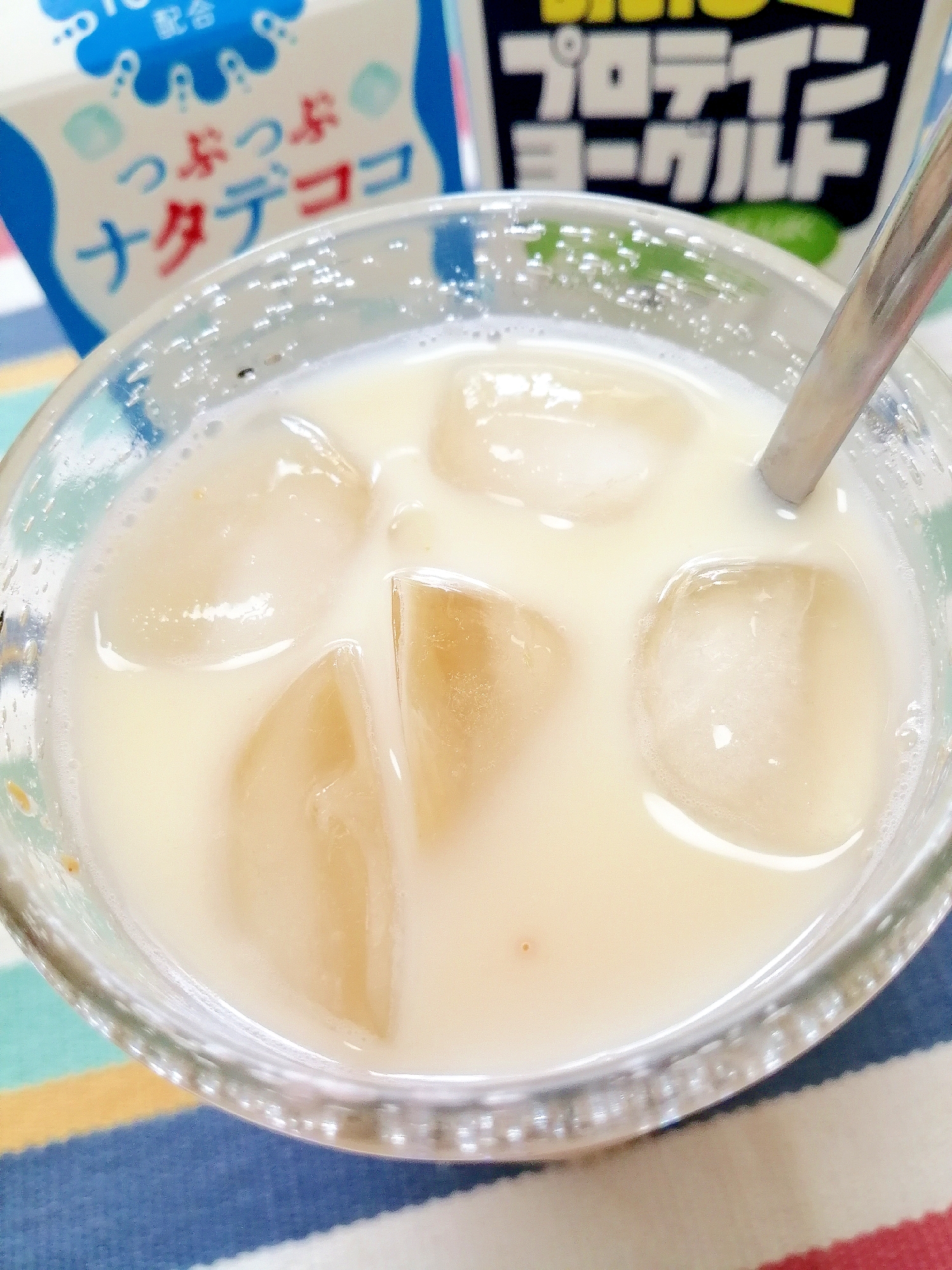 アイス☆つぶつぶナタデココヨーグルトミルク♪