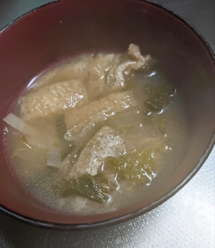 味噌汁♡白菜・油揚げ