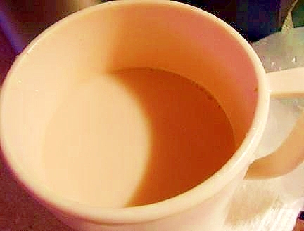 メイプル紅茶シロップ入りコーヒー