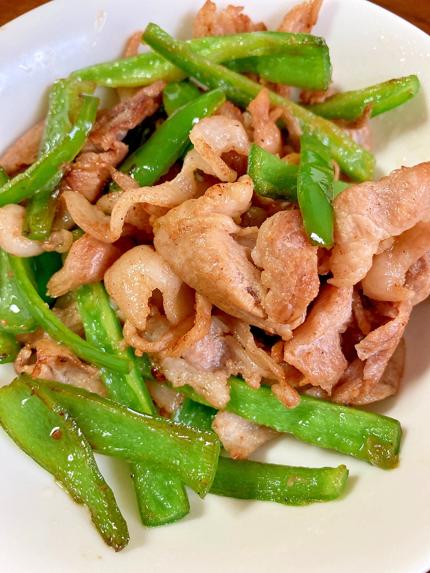 ピーマンと豚肉の肉野菜炒め～焼き肉のたれ仕上げ