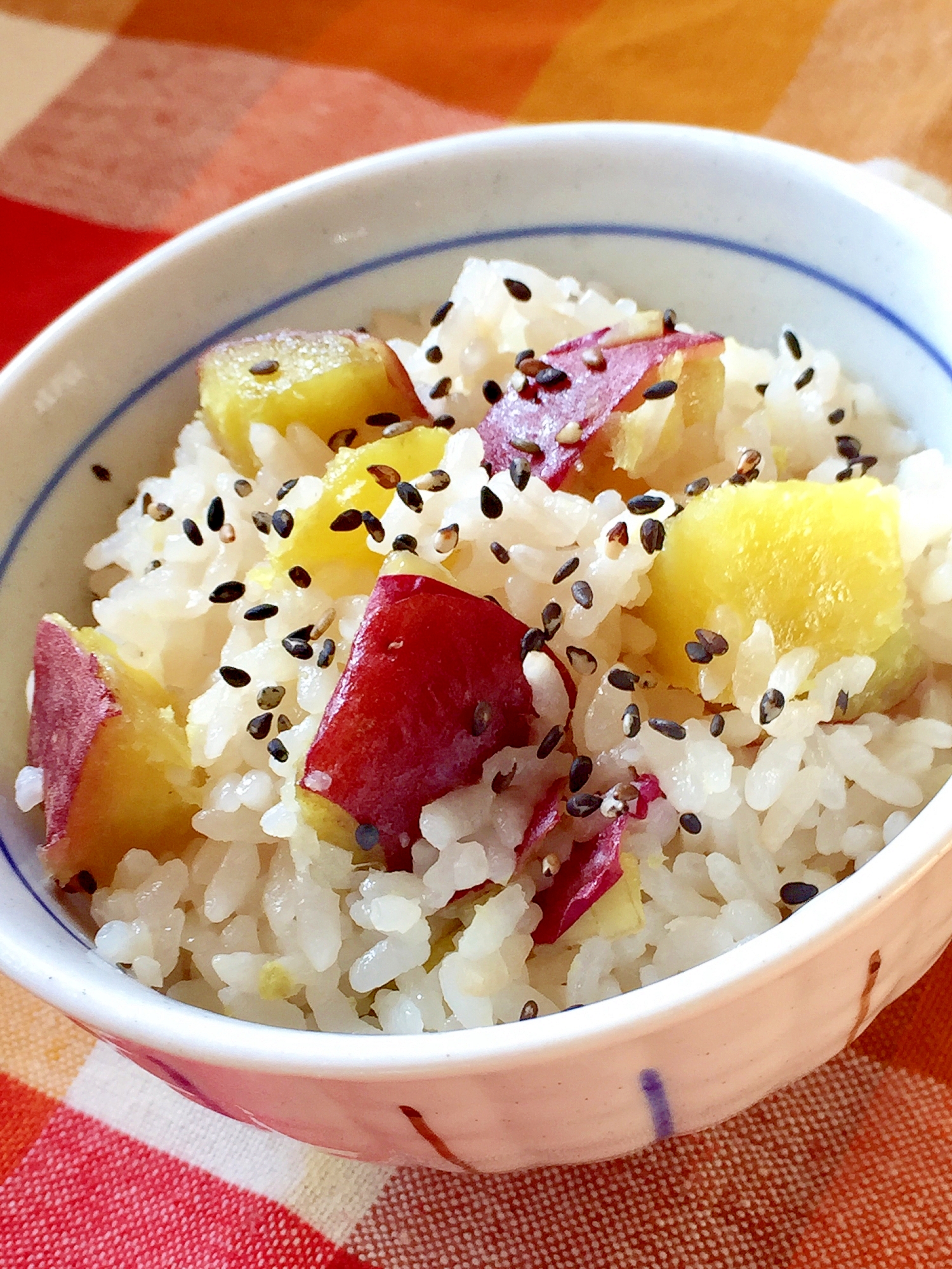 ほっこり秋味 さつま芋ご飯 レシピ 作り方 By みさきらりんず 楽天レシピ