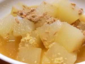 チキンもいいけど、ツナ缶も!とうがんとツナ♪