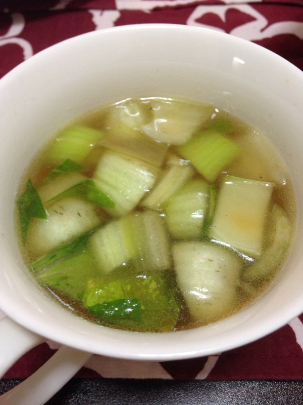 栄養満点☆青梗菜と大根の中華風味のお味噌汁