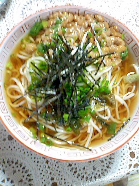 冷やし納豆ひやむぎ レシピ 作り方 By かずちゃん1243 楽天レシピ