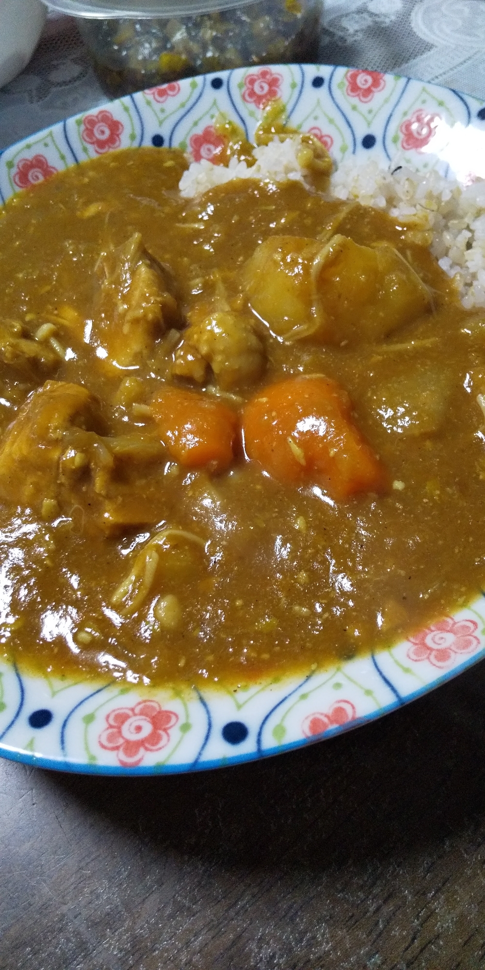 いつものカレーにおからをプラス♪