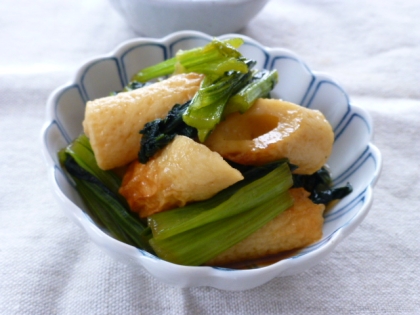 竹輪と小松菜の煮物