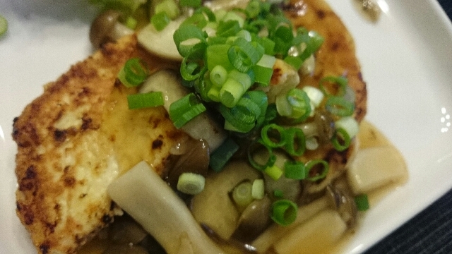 豆腐ハンバーグきのこソース