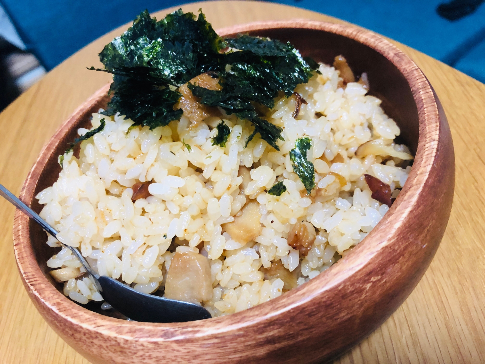 鶏肉蒲焼入り炒飯