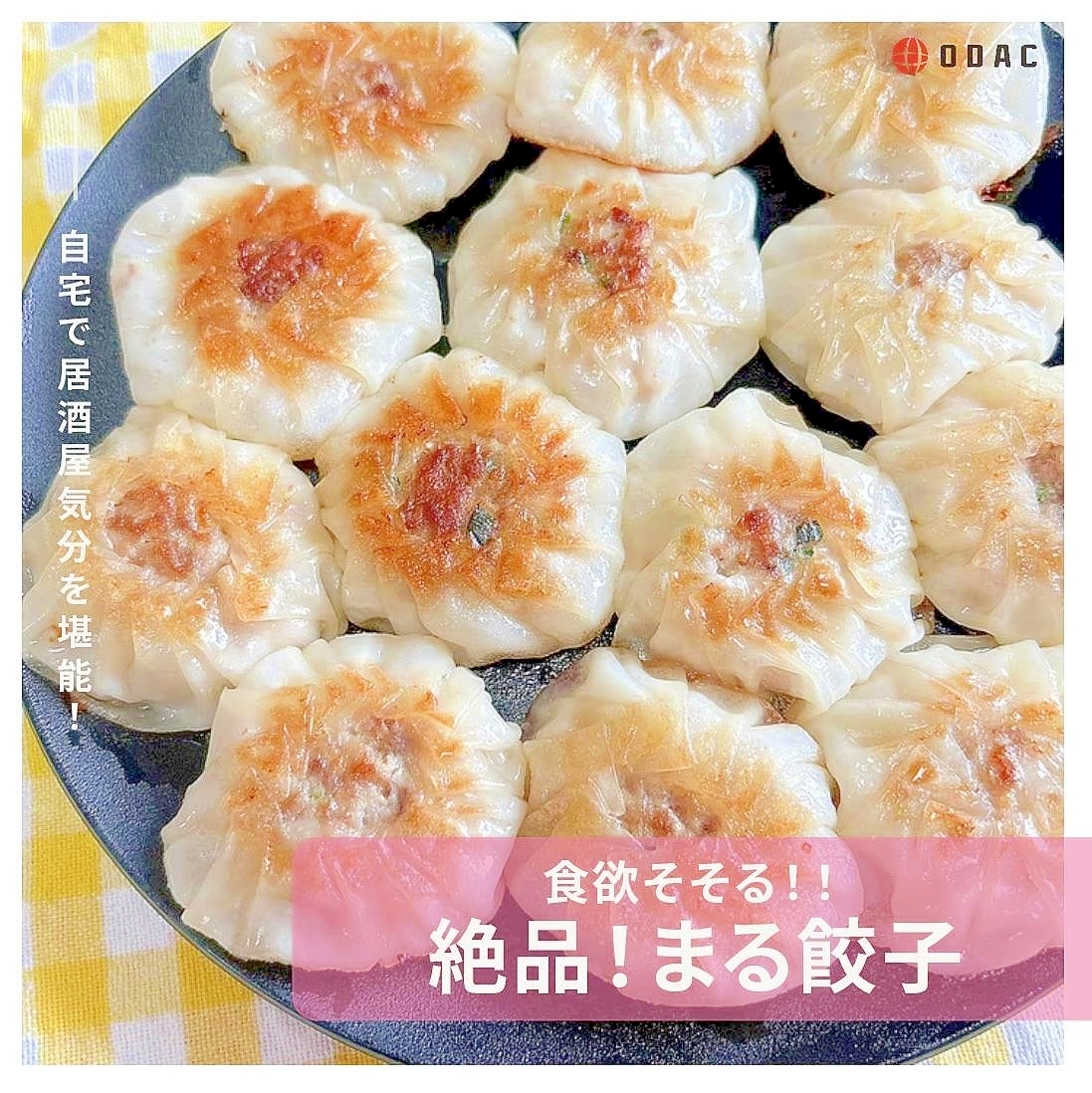 食欲そそる♪簡単まる餃子