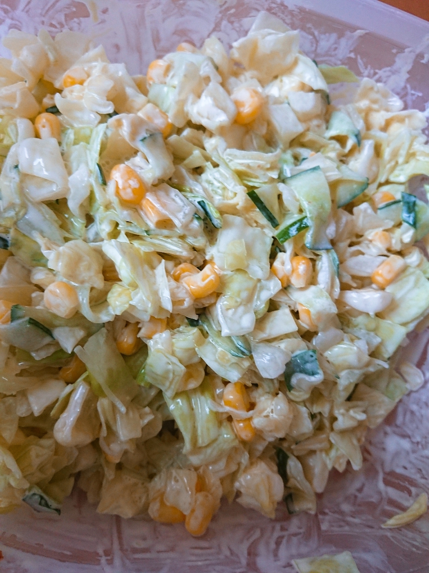 コーンときゅうりのコールスローサラダ レシピ 作り方 By じゃが塩 楽天レシピ