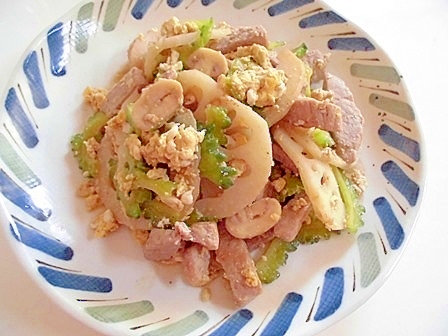 豚ももブロックでお肉ゴロゴロ ゴーヤチャンプルー レシピ 作り方 By V るん 0394 楽天レシピ 豚ももブロックでお肉ゴロゴロ ゴーヤチャンプルー レシピ 作り方 By V るん 0394 楽天レシピ