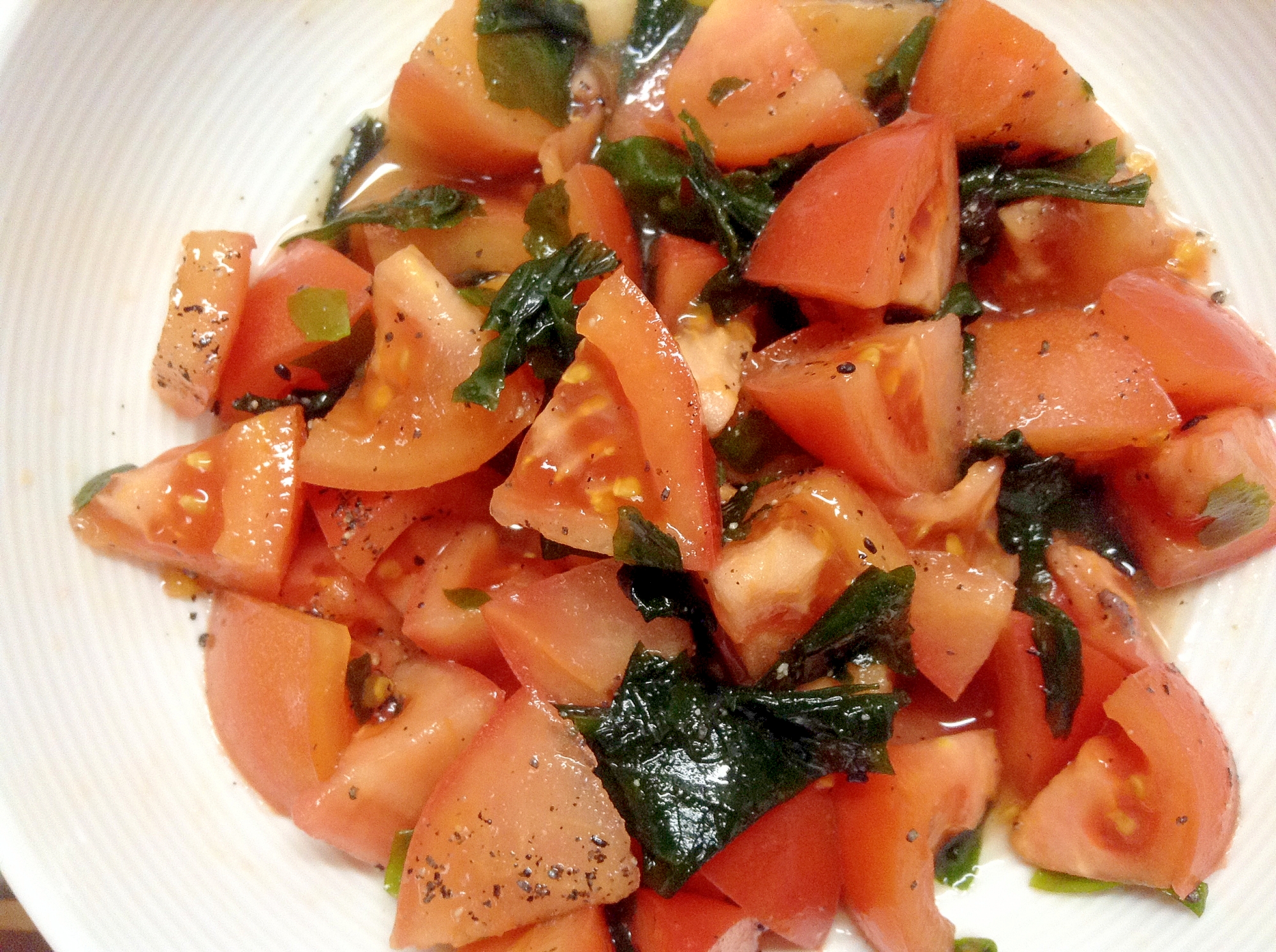 夏に食べたい トマトとワカメのさっぱり酢の物 レシピ 作り方 By Hanakohanao 楽天レシピ