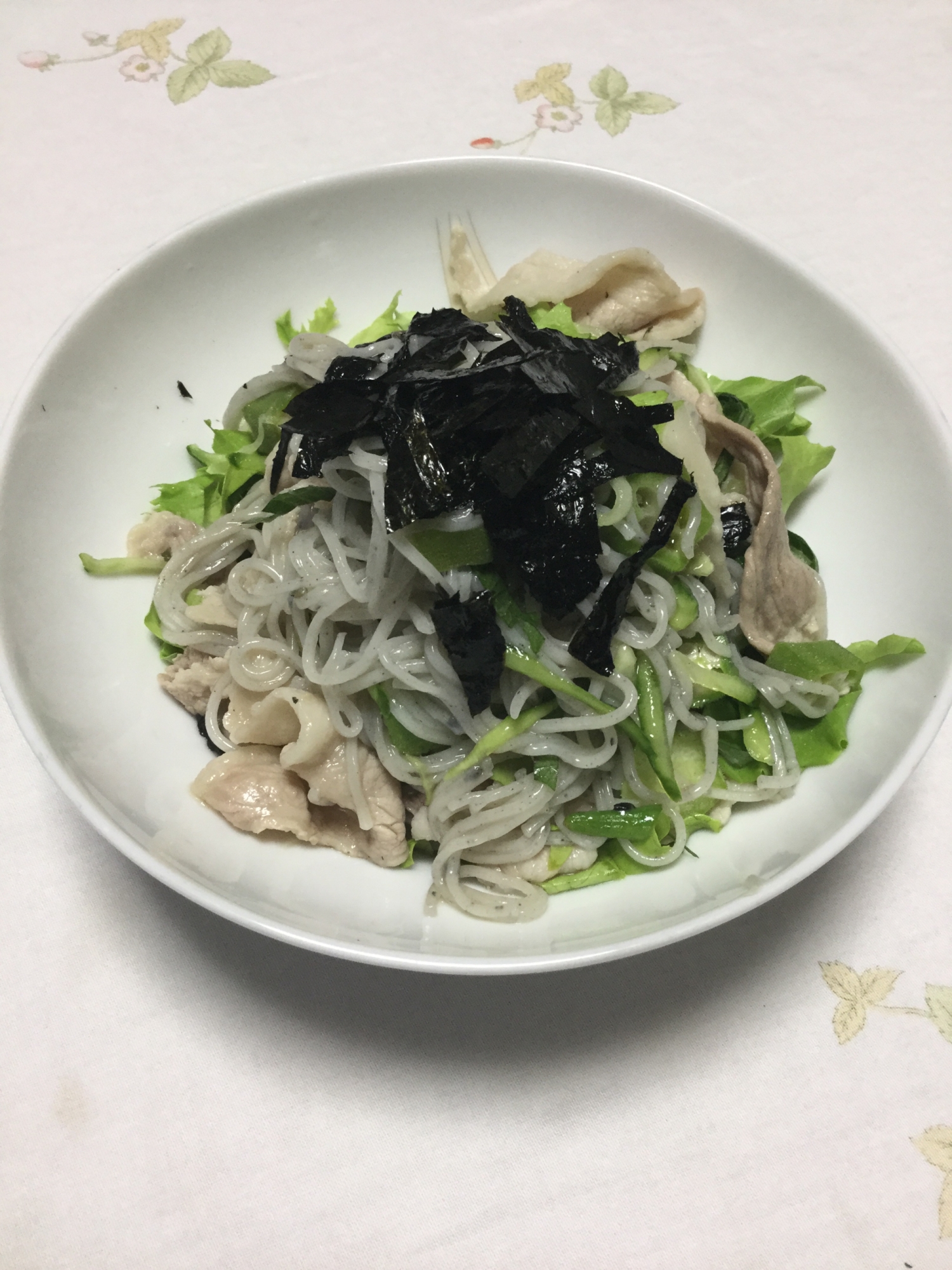 ぶっかけそうめんの冷しゃぶ